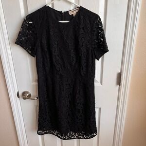 MICHAEL Michael Kors Black Lace Dress Short Sleeve Size 6 party‎ cocktail fancy
